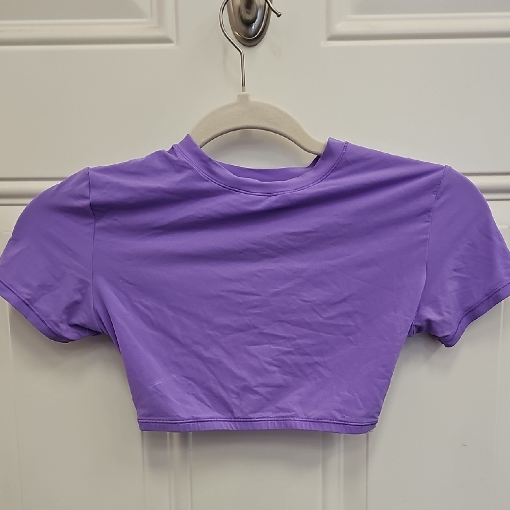 SKIMS, Lavender, Top, Lightweight, Workout, Yoga, Crop, Casual, Stretchy, Dance